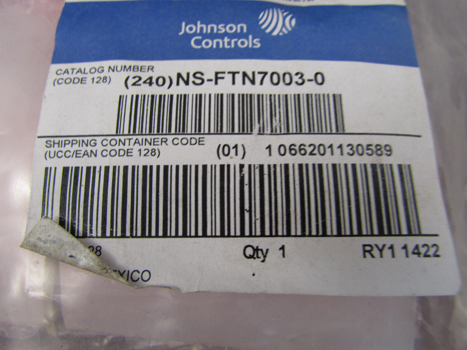 JOHNSON CONTROLS NETWORK TEMP. SENSOR / NS-FTN7003-0