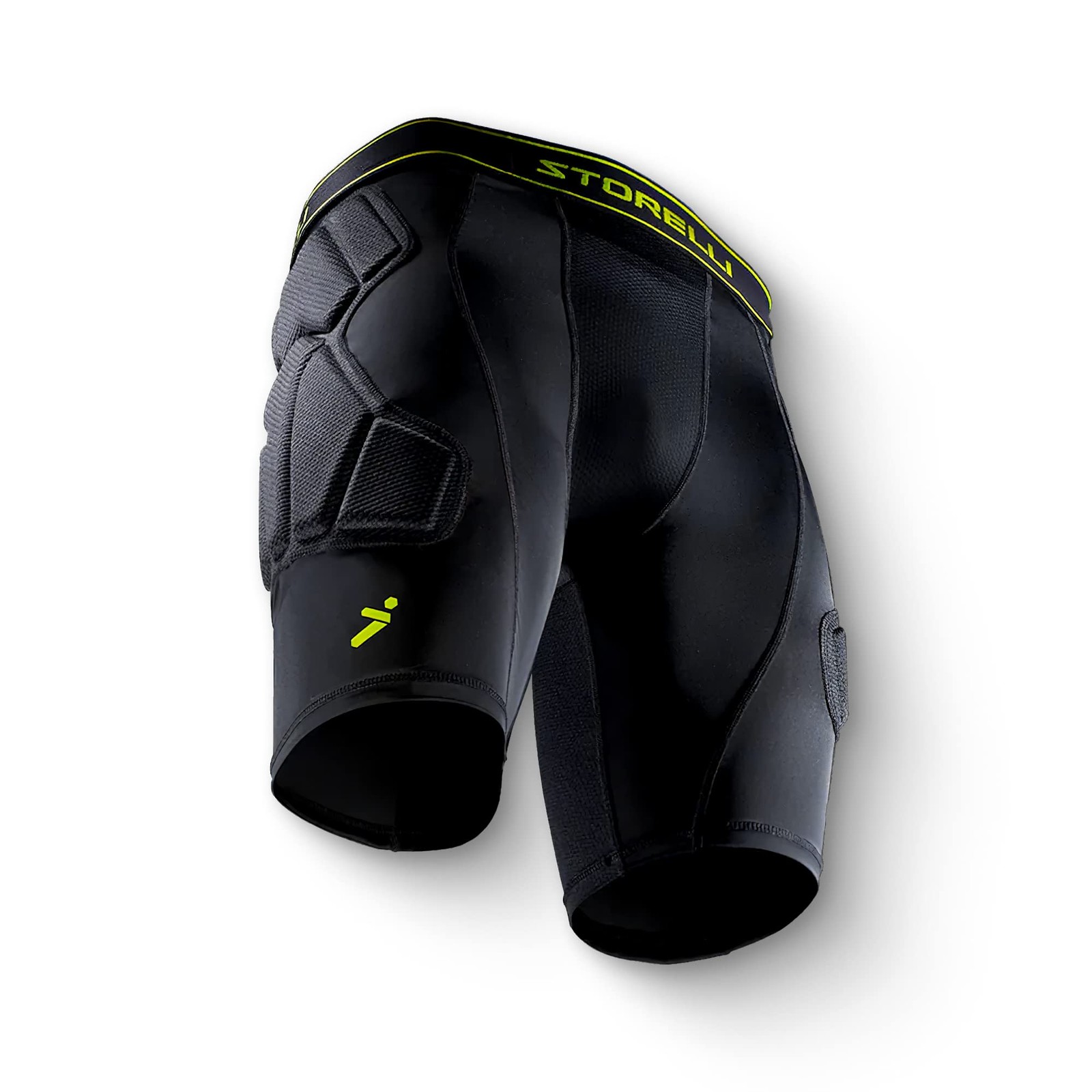 BodyShield Padded Goalkeeper Sliding Shorts, Cup Pocket Black