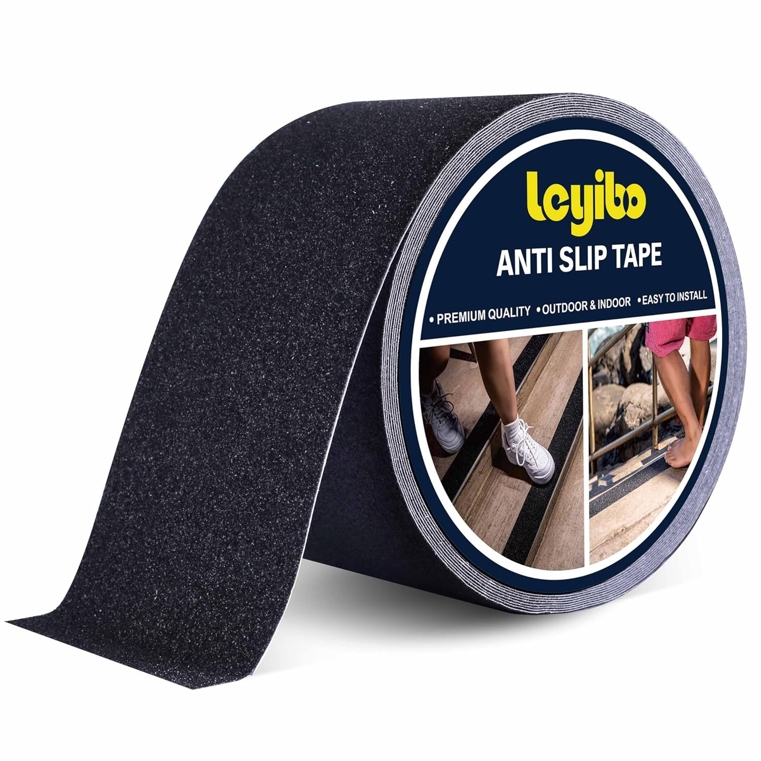 Anti Slip Tape, 4 Inch x 62 Ft Grip Tape for Stairs Outdoor/Indoor, Waterproof
