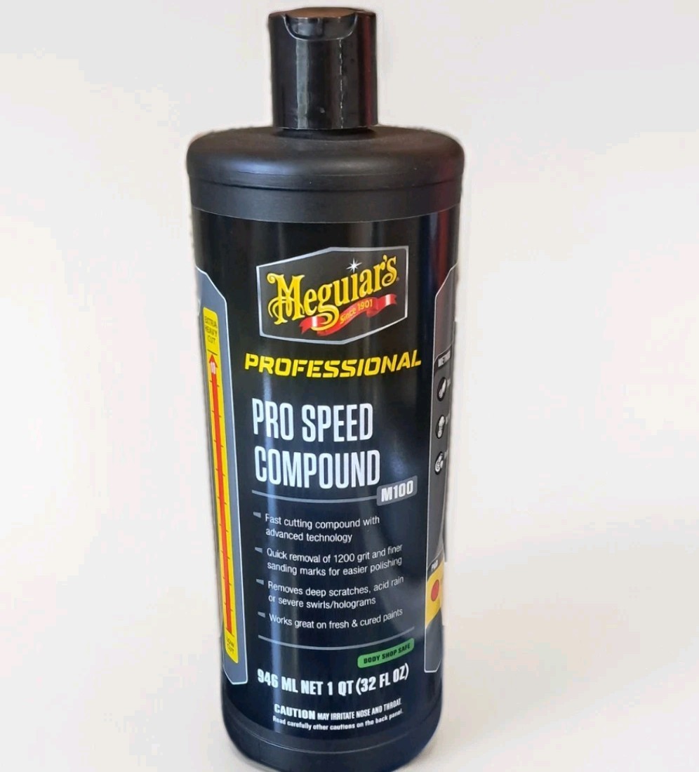 Meguiar’s M100 Pro Speed Compound - Heavy Scratch and Swirl Remover, 32 Oz NEW