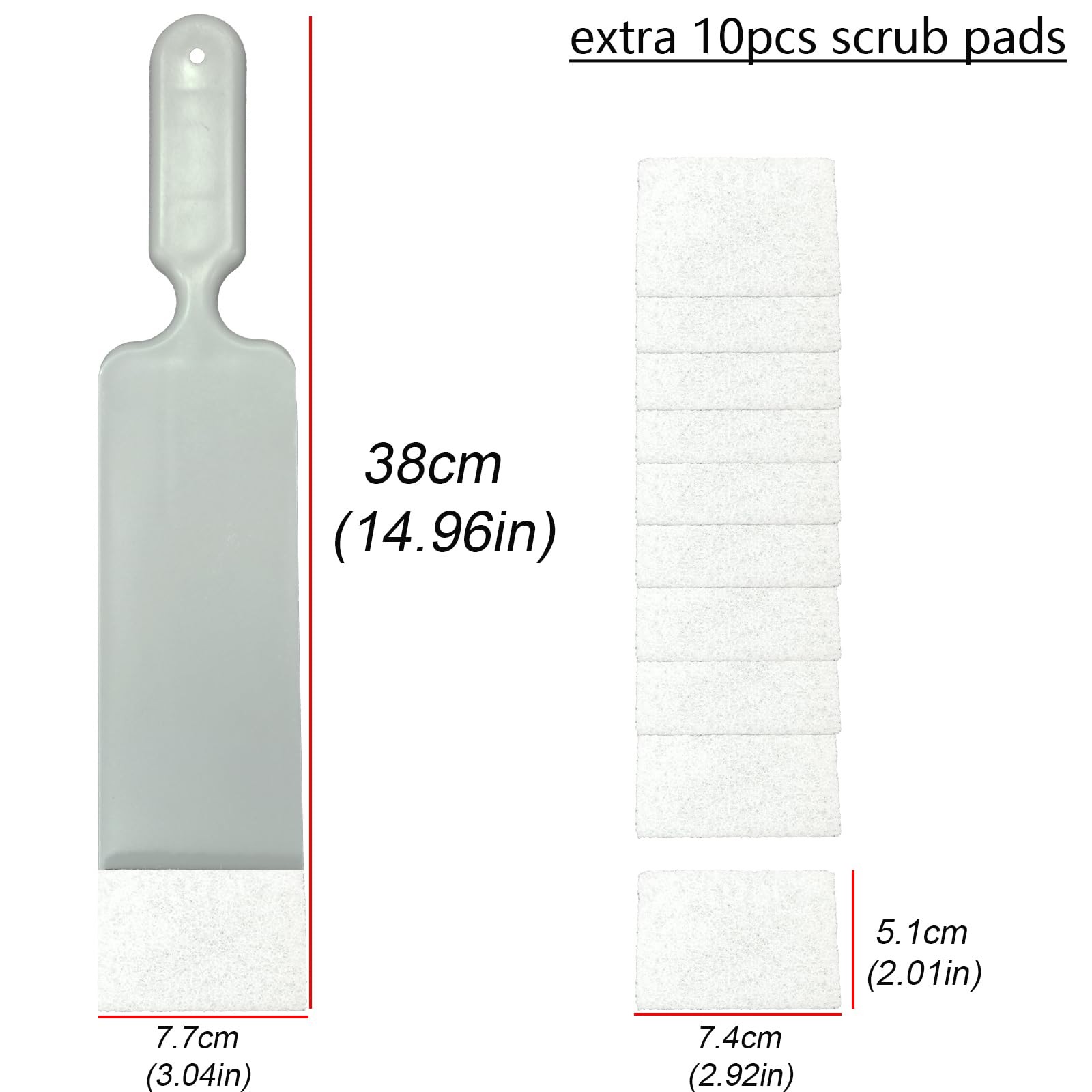 NBTOOL Window Tint Tools Long Handle Bulldozer Squeegee with Large, Gray
