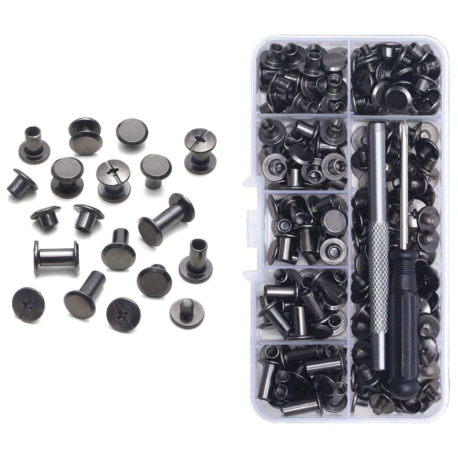 M5*4/5/6/8/10/12mm Home-use DIY Chicago Screws For Leather Craft Products