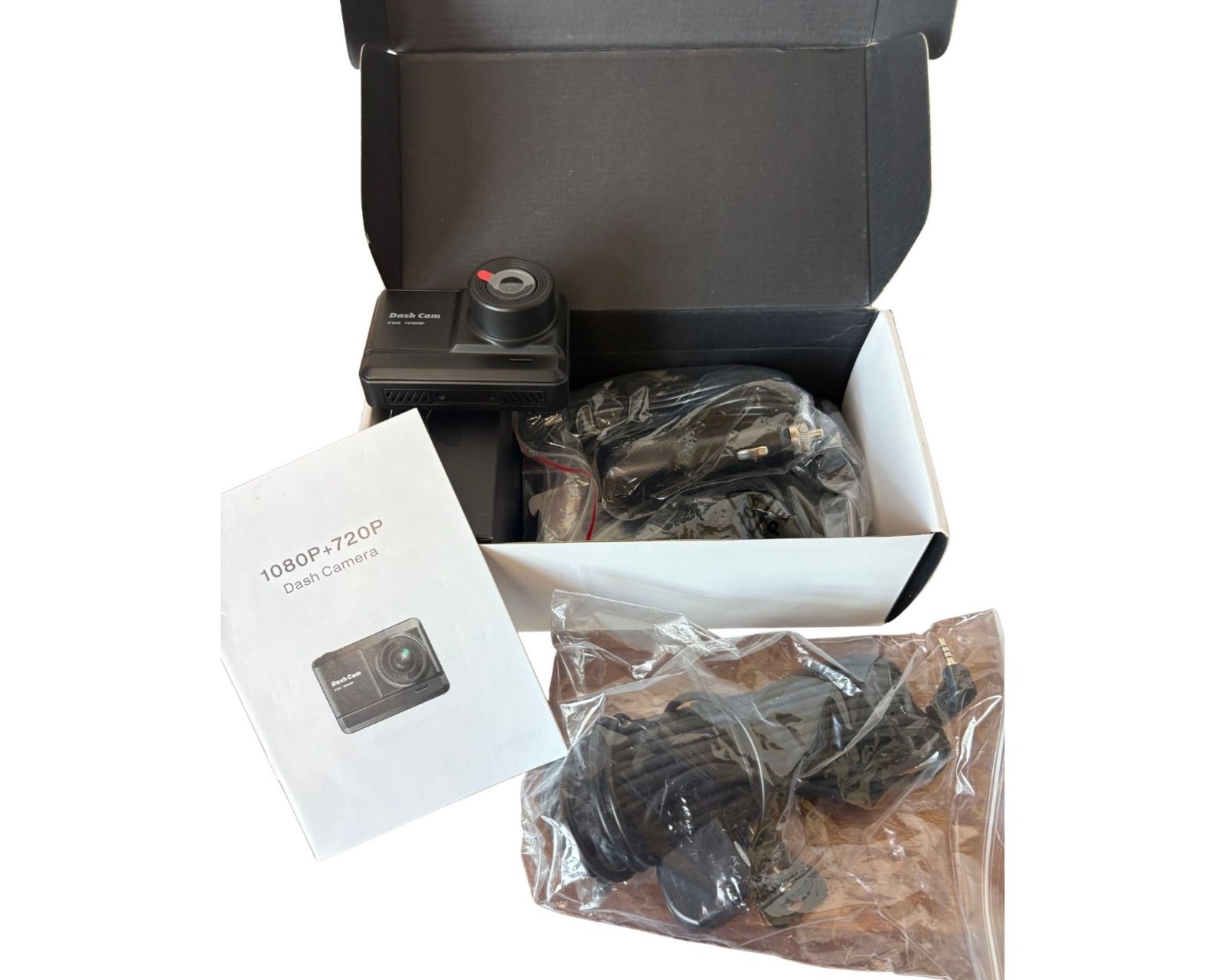 DUAL CHANNEL DASH CAMERA 1080P+720P OPEN BOX