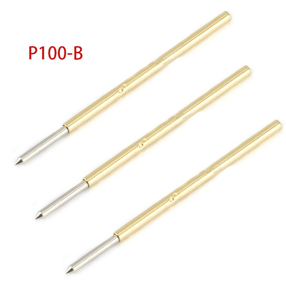 Dia 0.68mm-2.36mm Multiple Types Spring Test Probe Pogo Pin Receptacle Tool Set