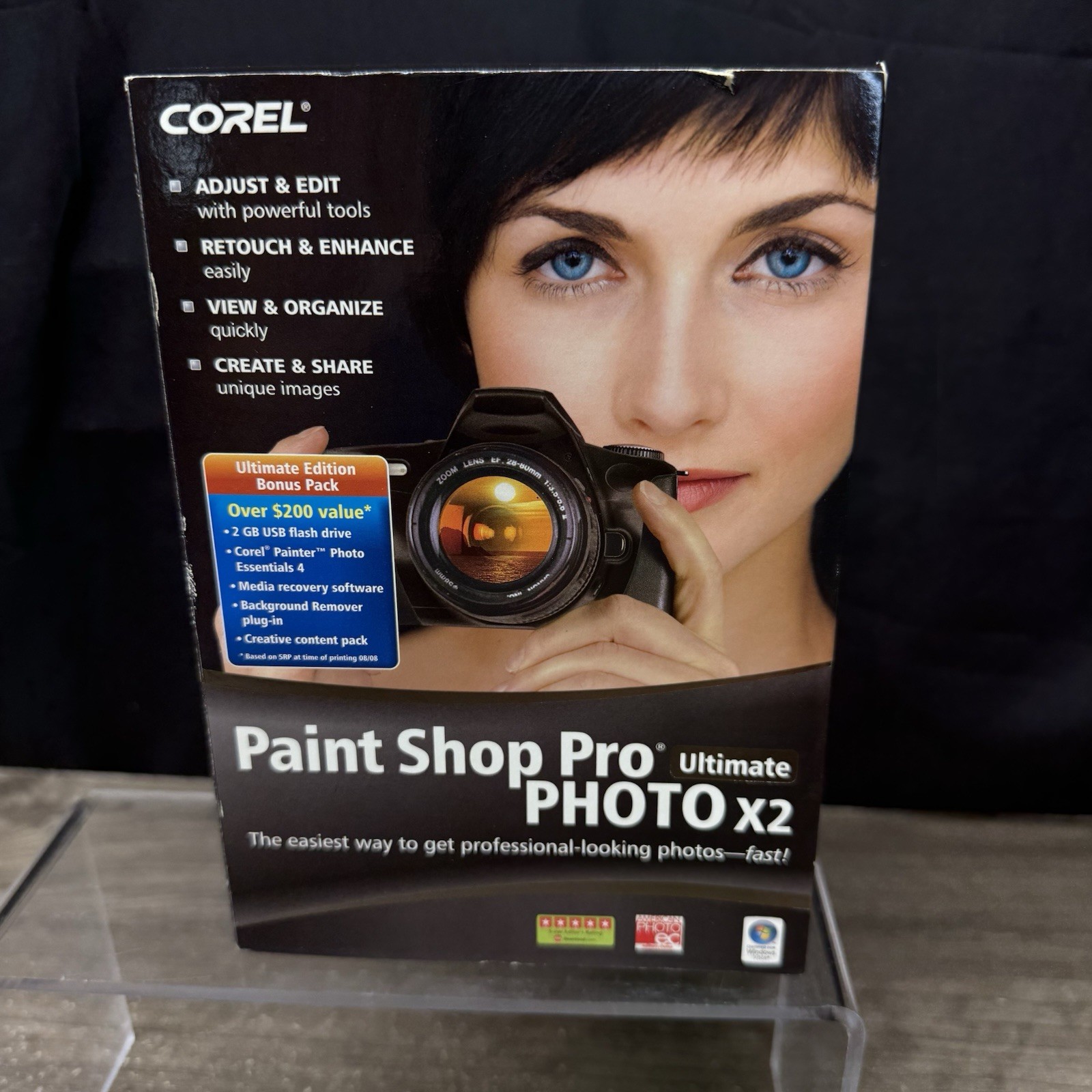 New Corel Paint Shop Pro Ultimate Photo X2 Software Windows XP Vista Sealed