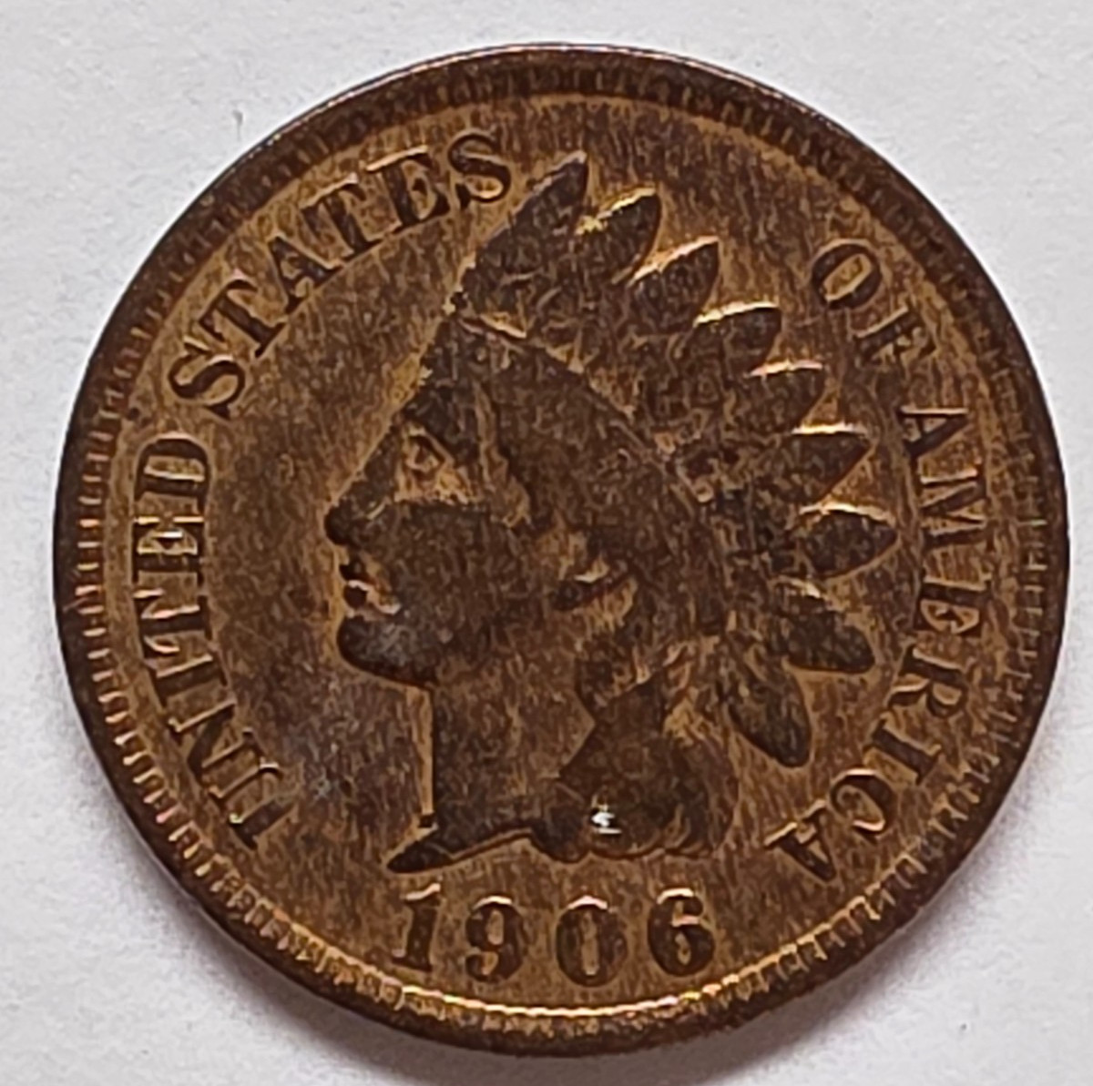 1906 Bronze Philadelphia Mint Indian Head Cent IH786