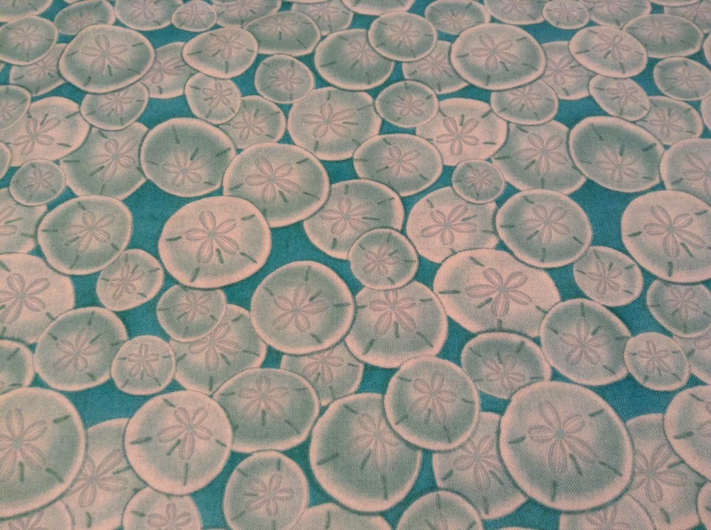 Fabric-Sand dollars 1214-02, sold by the yard