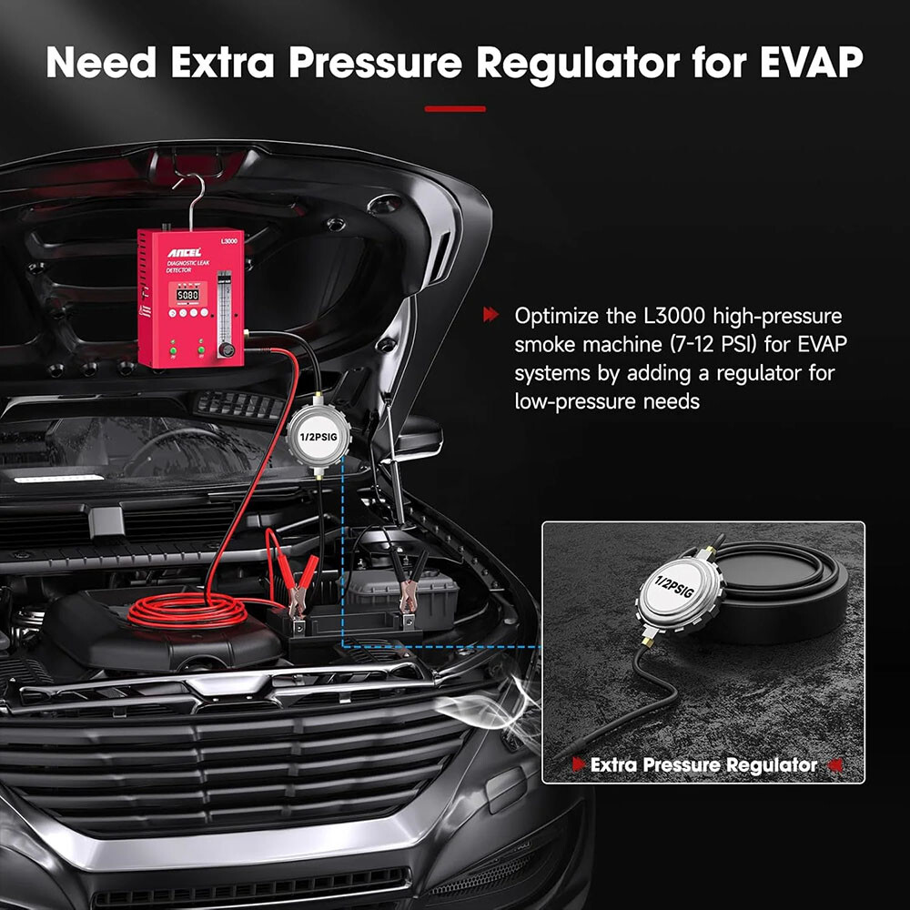 ANCEL L3000 EVAP Smoke Machine Vacuum Leak Detection Tester With Digital Display