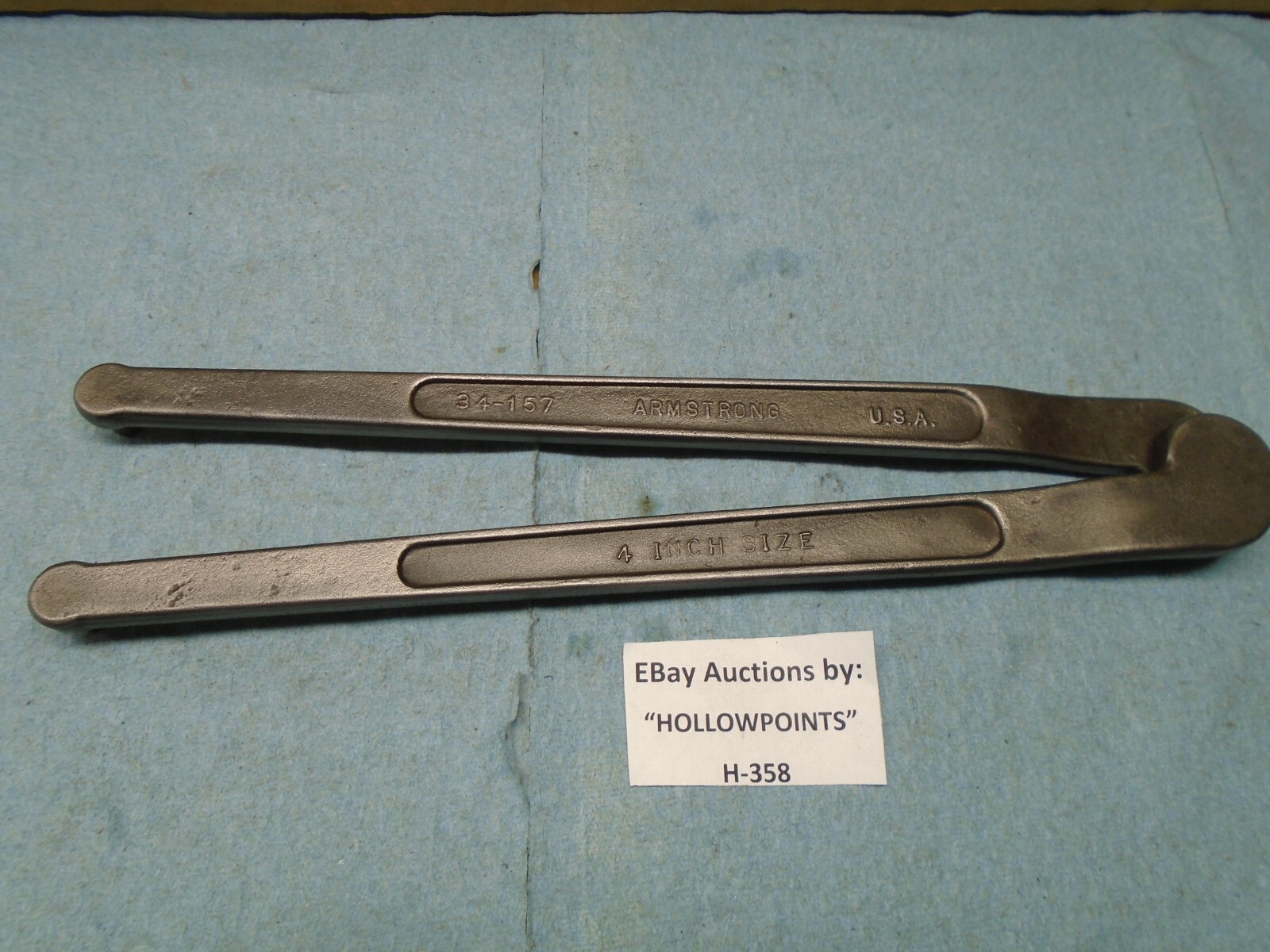 Armstrong USA No. 34-157 Pin Head Adj. Face Spanner Wrench 4" Size 10" L  H358