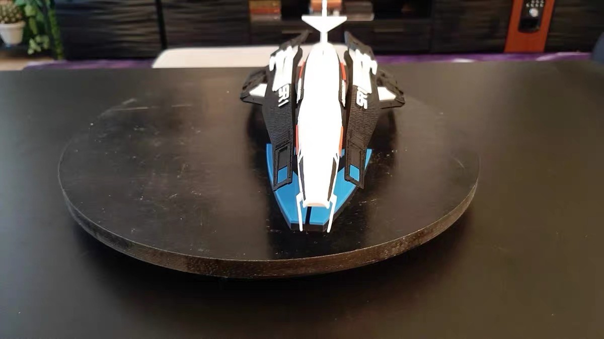 Mass Effect SSV Normandy SR1 Spaceship Painted 3D Print Assembly Model
