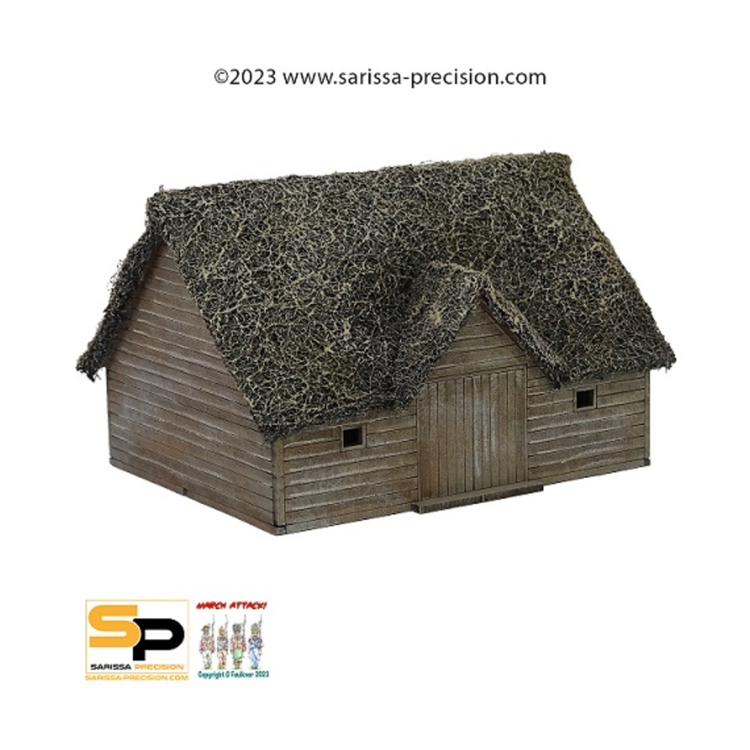 Sarissa Precision Mini Terrain 15mm Large Medieval Barn Pack SW (New)