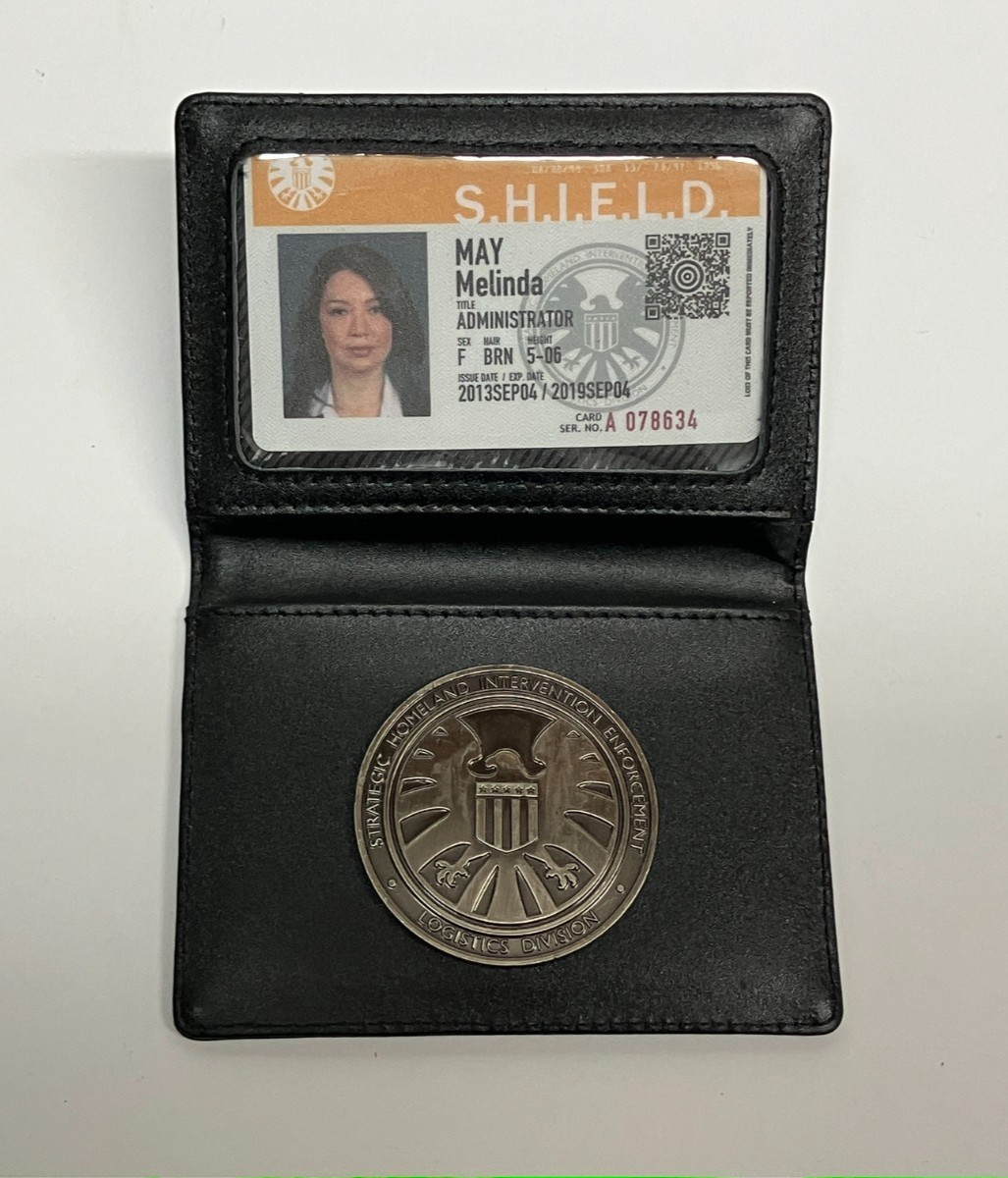 Agents of S.H.I.E.L.D. Shield Badge Holder Melinda May ID card with Coin