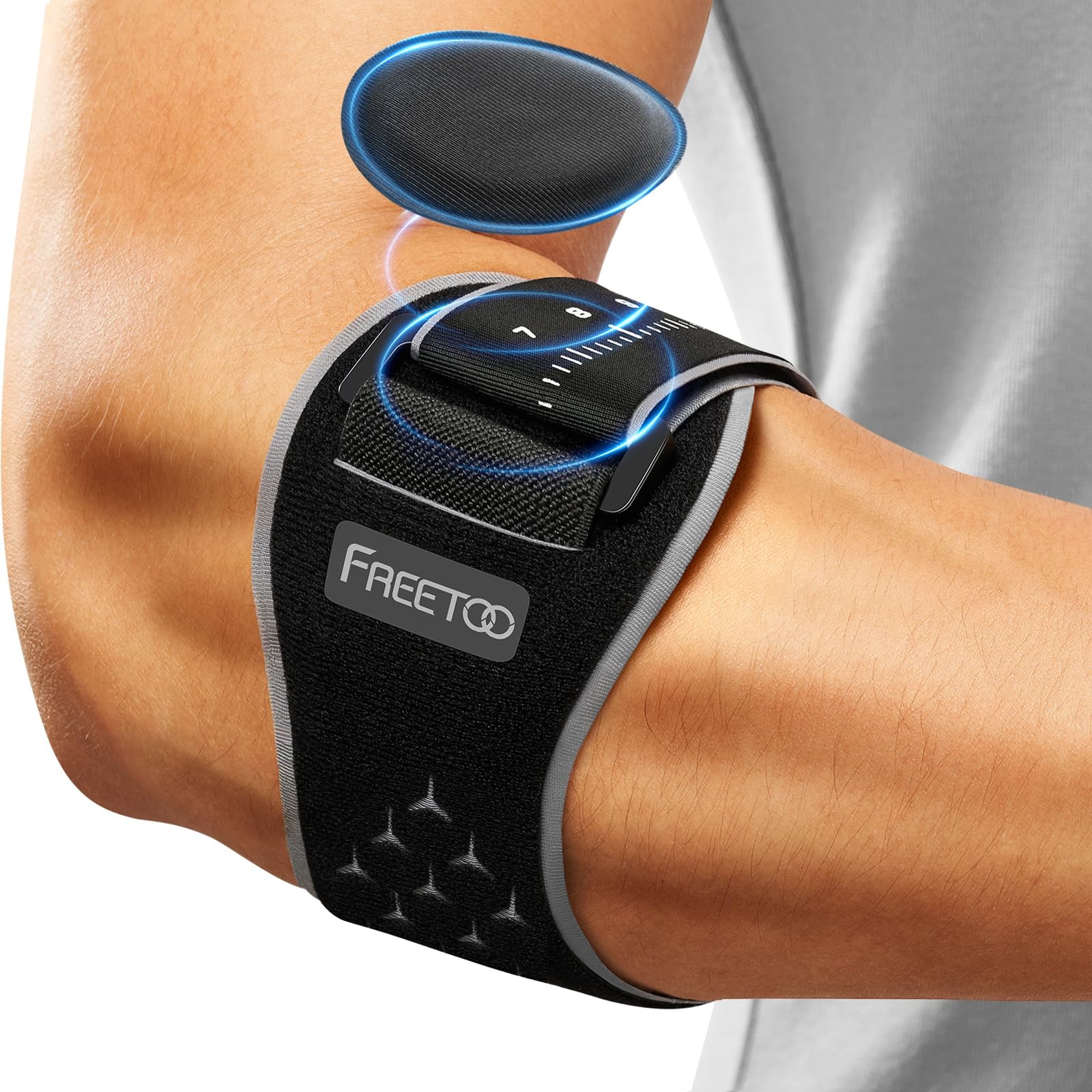 Elbow Brace Adjustable Golfers Counterforce L XL FREETOO Tendonitis Tennis Women