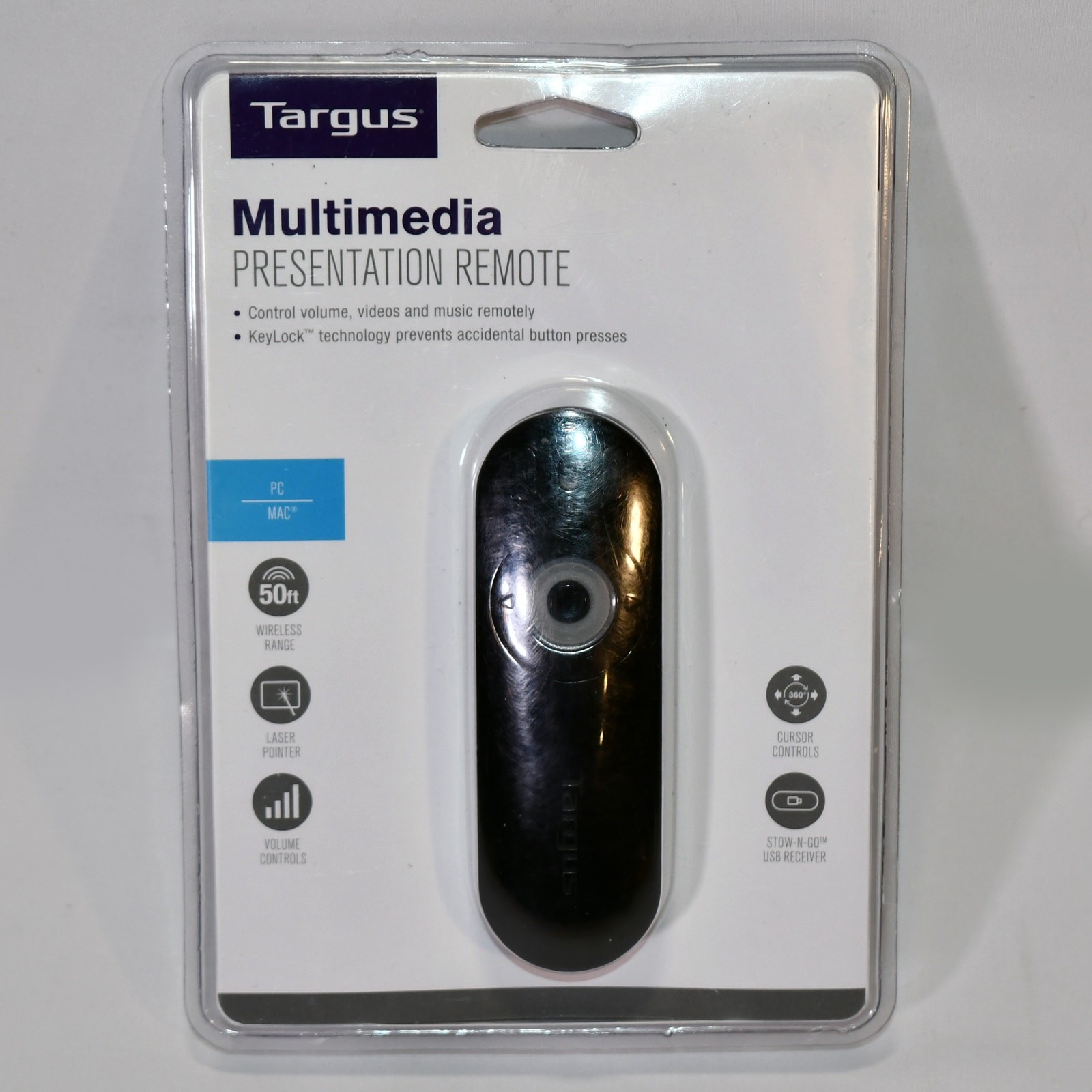 Targus Laser Presentation Remote Key Lock Technology Laser Pointer AMP09US 0226!