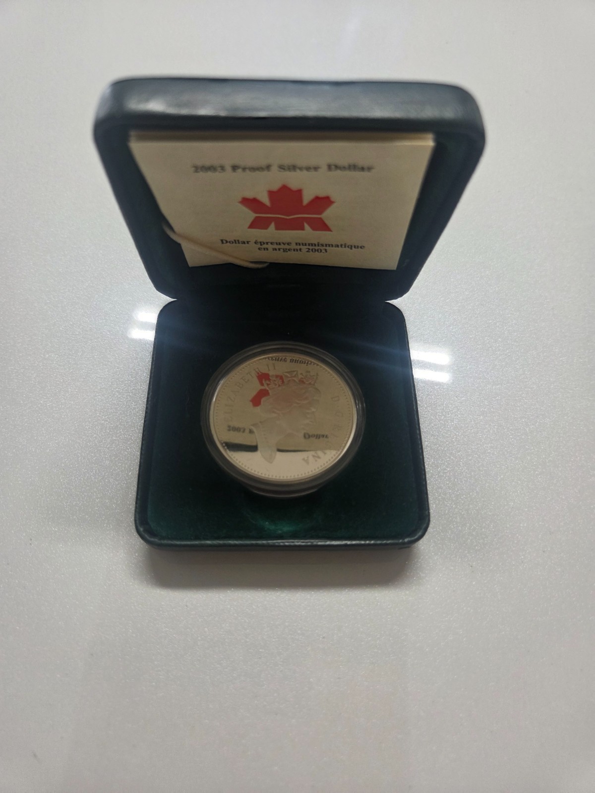 Canada 2003 Coronation Proof Silver Dollar Canadian $1 Silver