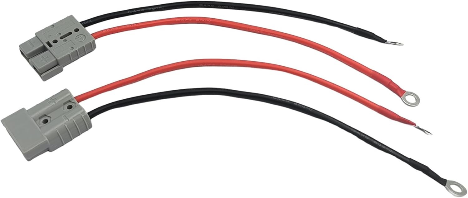 2Pcs Electric Forklift Charging Plug Cable with O Ring Battery Connect Quick...