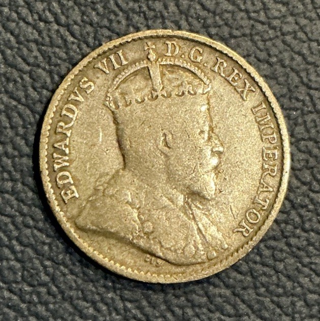 1910 Canada 5 Cents Silver - Vintage Canadian 🇨🇦 Silver