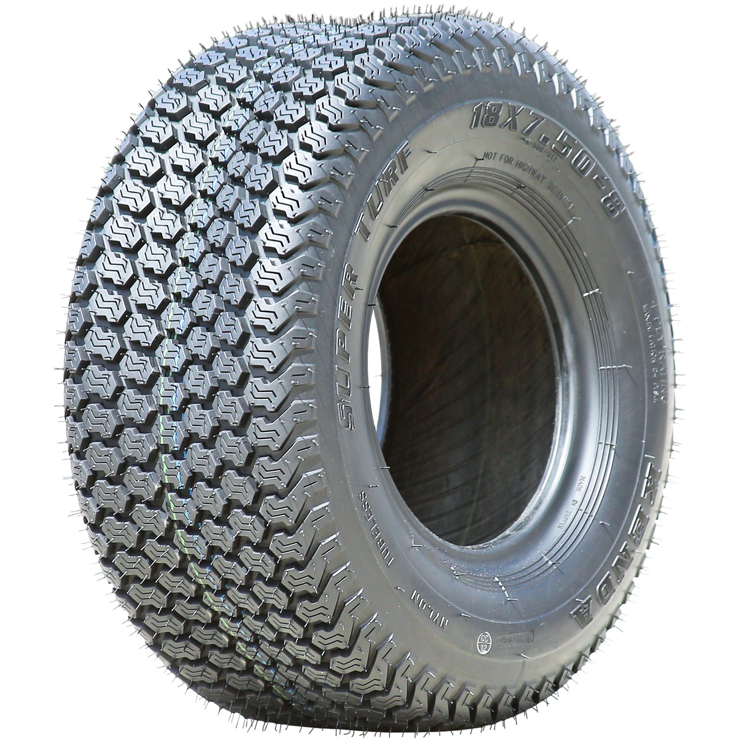Tire Kenda K500 Super Turf 18X7.50-8 Load 4 Ply Lawn & Garden