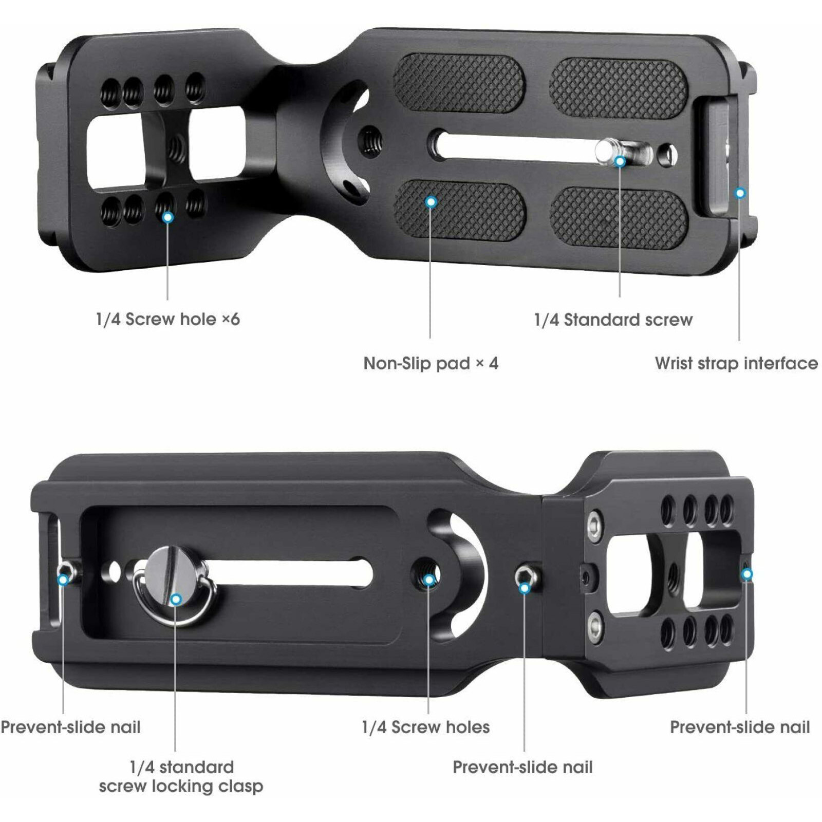 Universal L-Bracket Quick Release Plate for DSLR Camera Arca Swiss Tripod Head