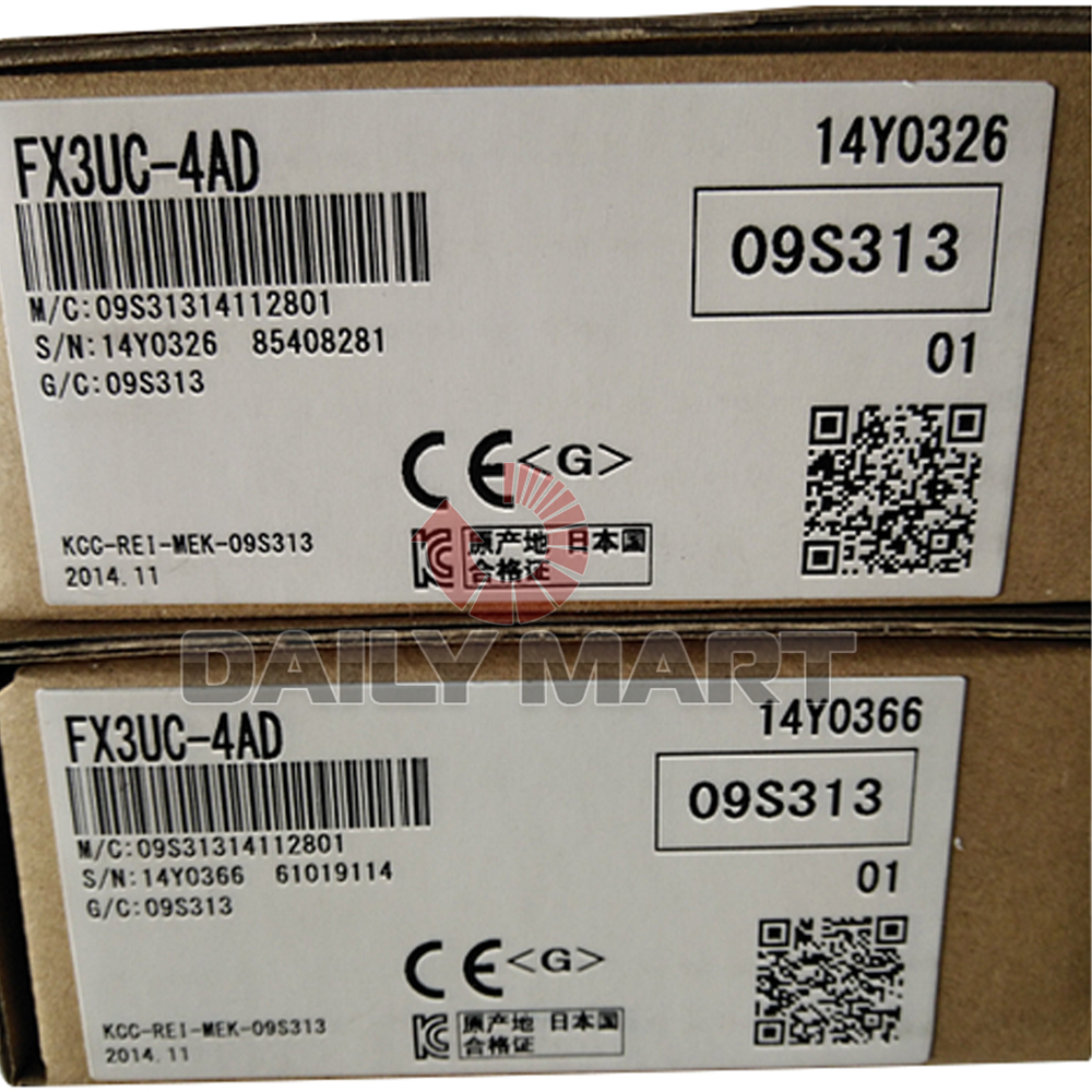 New in Box Mitsubishi FX3UC-4AD Melsec FX3UC Analog Input Blocks Module Unit NiB