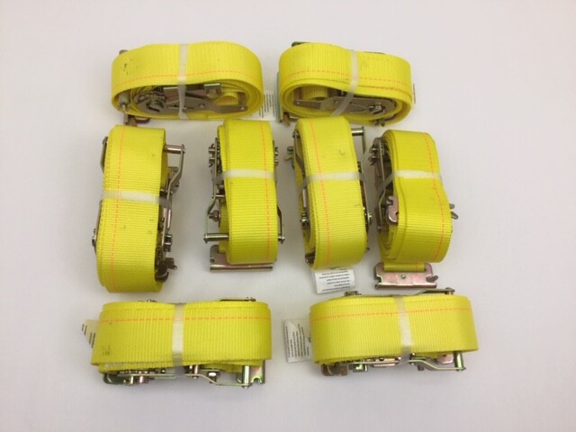 (8) E Track Ratchet Straps 12' Cargo Van Box Truck Enclosed Trailer Tie Down