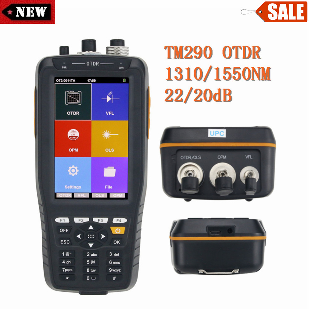 TM290 Touch Scree 60KM Optical Time Domain Reflectometer OTDR VFL OPM OLS FREE*