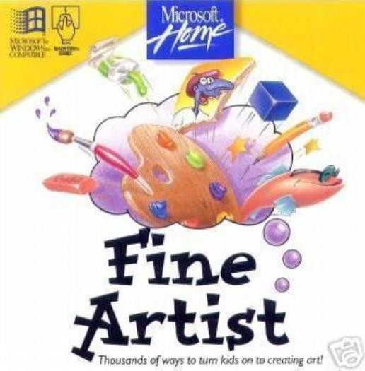 MS Fine Artist PC MAC CD child learn create paintings images creativity tools!