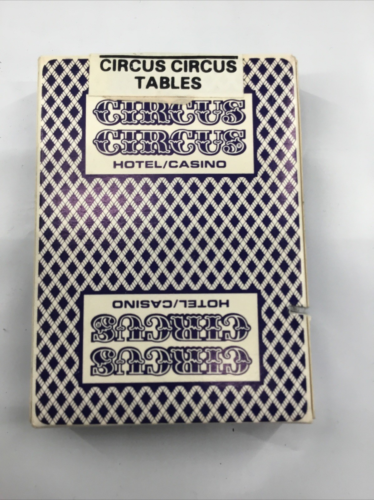 Circus Circus Playing Cards Casino Played Las Vegas Nevada Deck Blackjack CUT