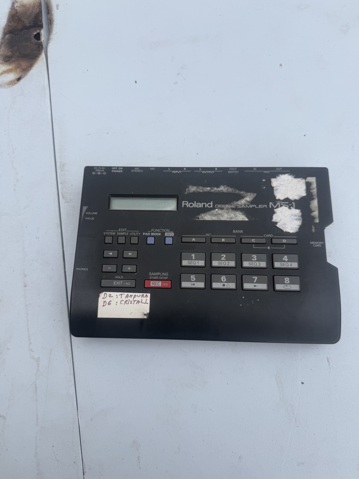 Roland MS-1 Digital Sampler Lo-Fi Classic-Tested Working-Compact Vintage YT21