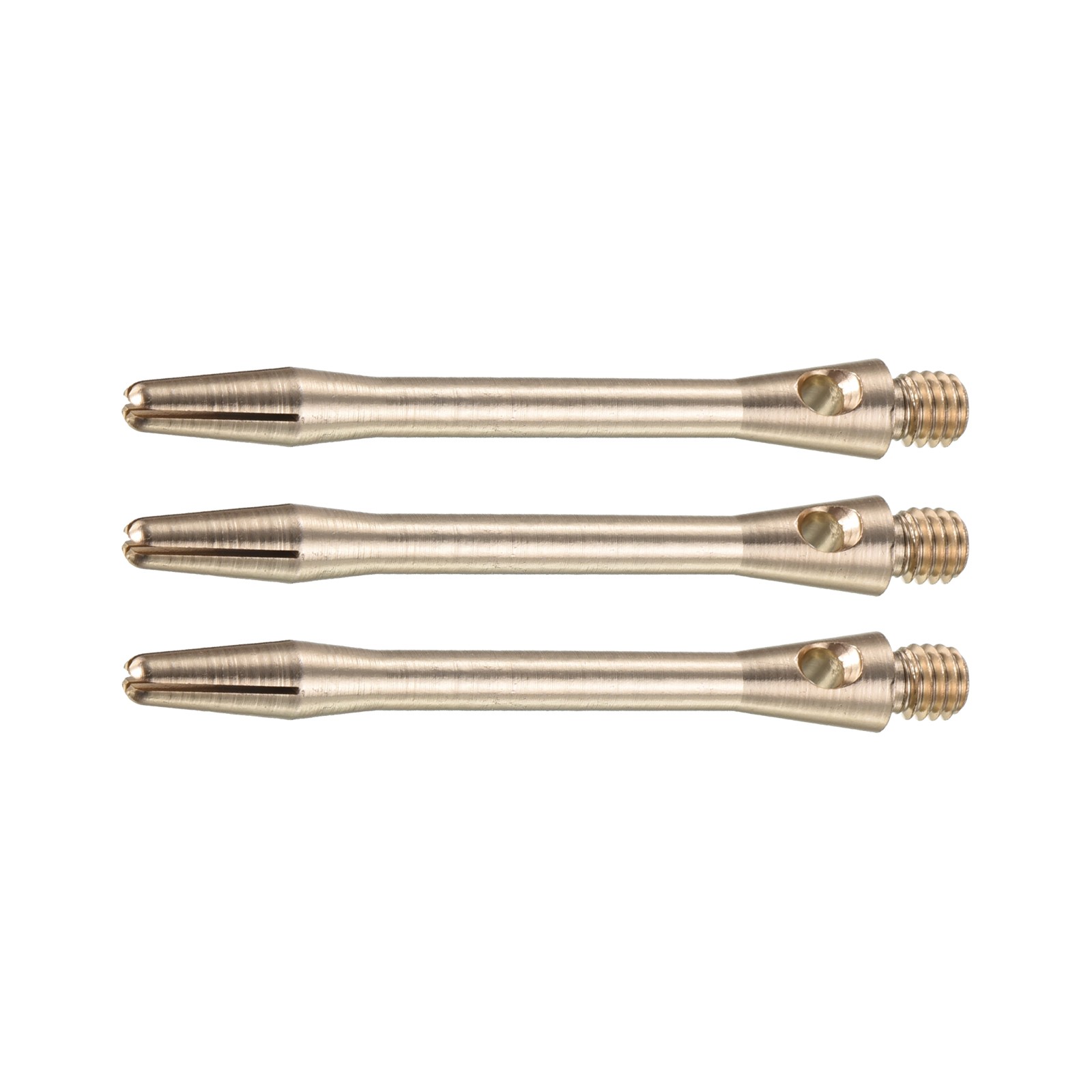 3Pc Dart Shaft,Aluminum Medium 2BA Thread Dart Stem Replacement(Brass Tone,45mm)