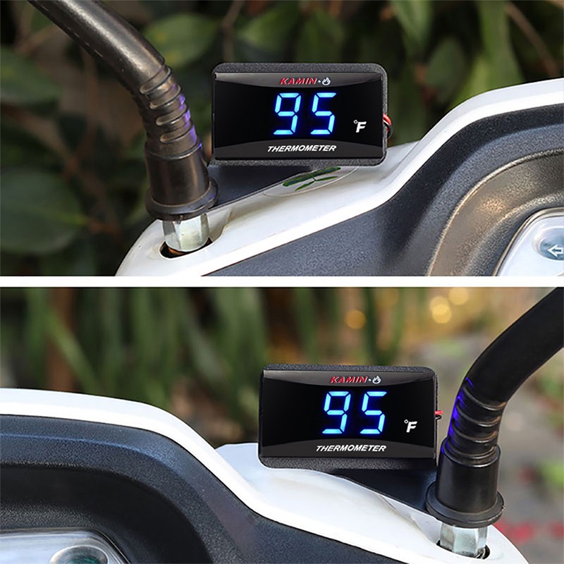 KAMIN motorcycle front dash panel Water Temperature Tester add thermometer Meter