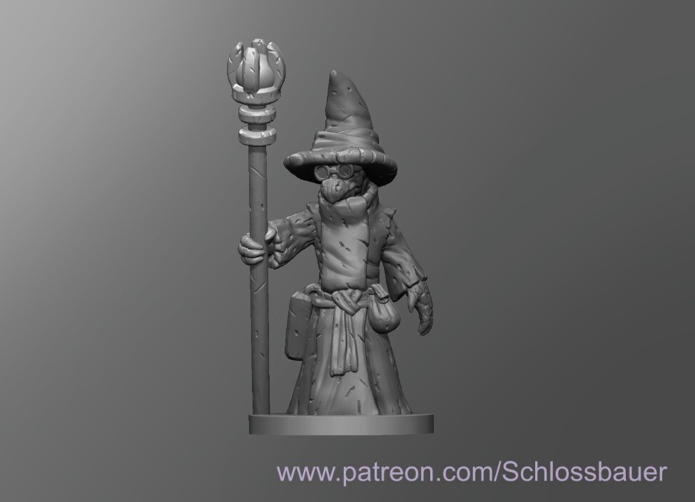 Kamek Wizard Sorcerer Monster Manual 28mm Scale DND D&D Mario Miniature SB