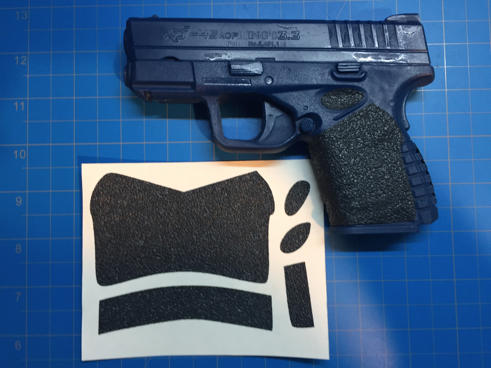 Springfield Armory XDS 3.3 9/45 Custom Rubber Tactical Gun Grip Way Better Grip