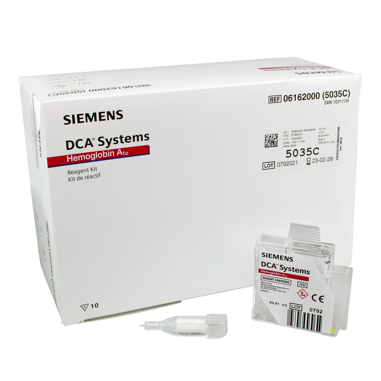 HbA1c Test Kit DCA Systems HbA1c Test 10 Tests CLIA Waived | 10311134