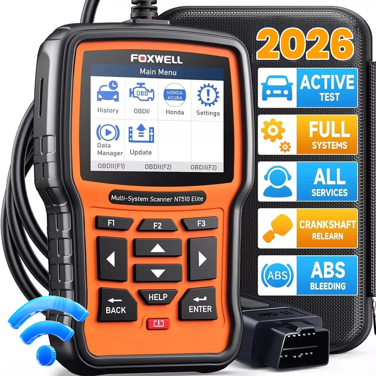 Foxwell NT510 Elite for Honda Bidirectional All System OBD2 Diagnostic Scanner