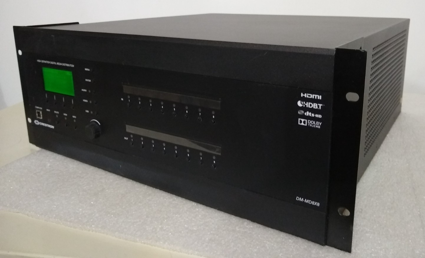 CRESTRON DM-MD8X8 220W 8 Channel Media Switcher 6502146 4U Rack Mount