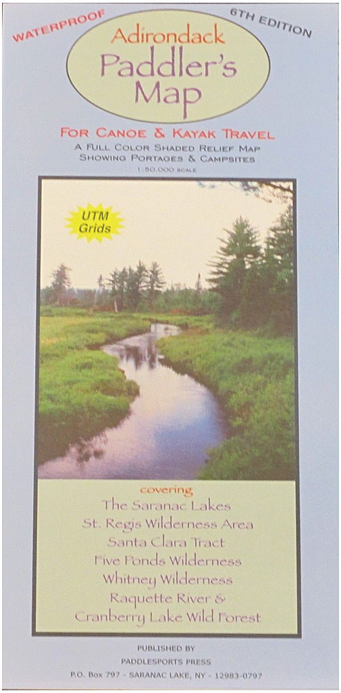 Adirondack Paddler's Map: North - Essential Guide for Paddlesports Enthusiasts