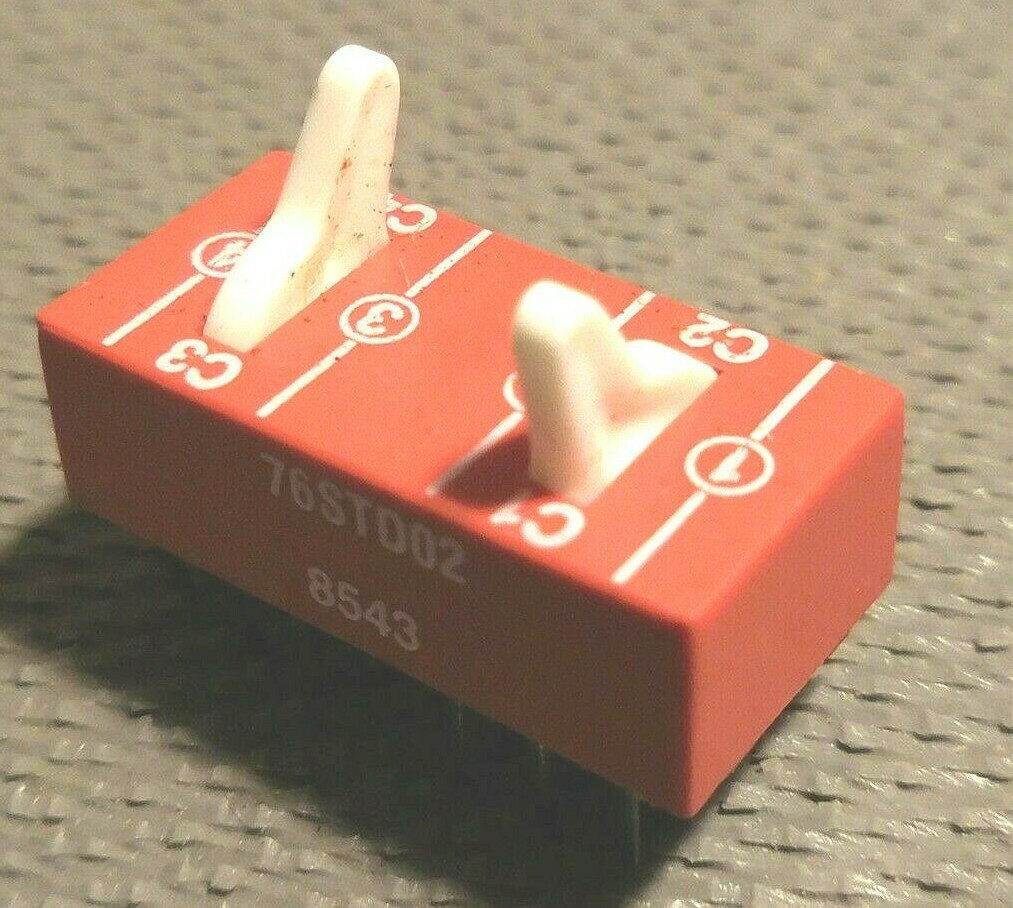 5 Grayhill Toggle 2 DPDT DIP Switch 2 Double Pole Double Throw Switches Five Pcs