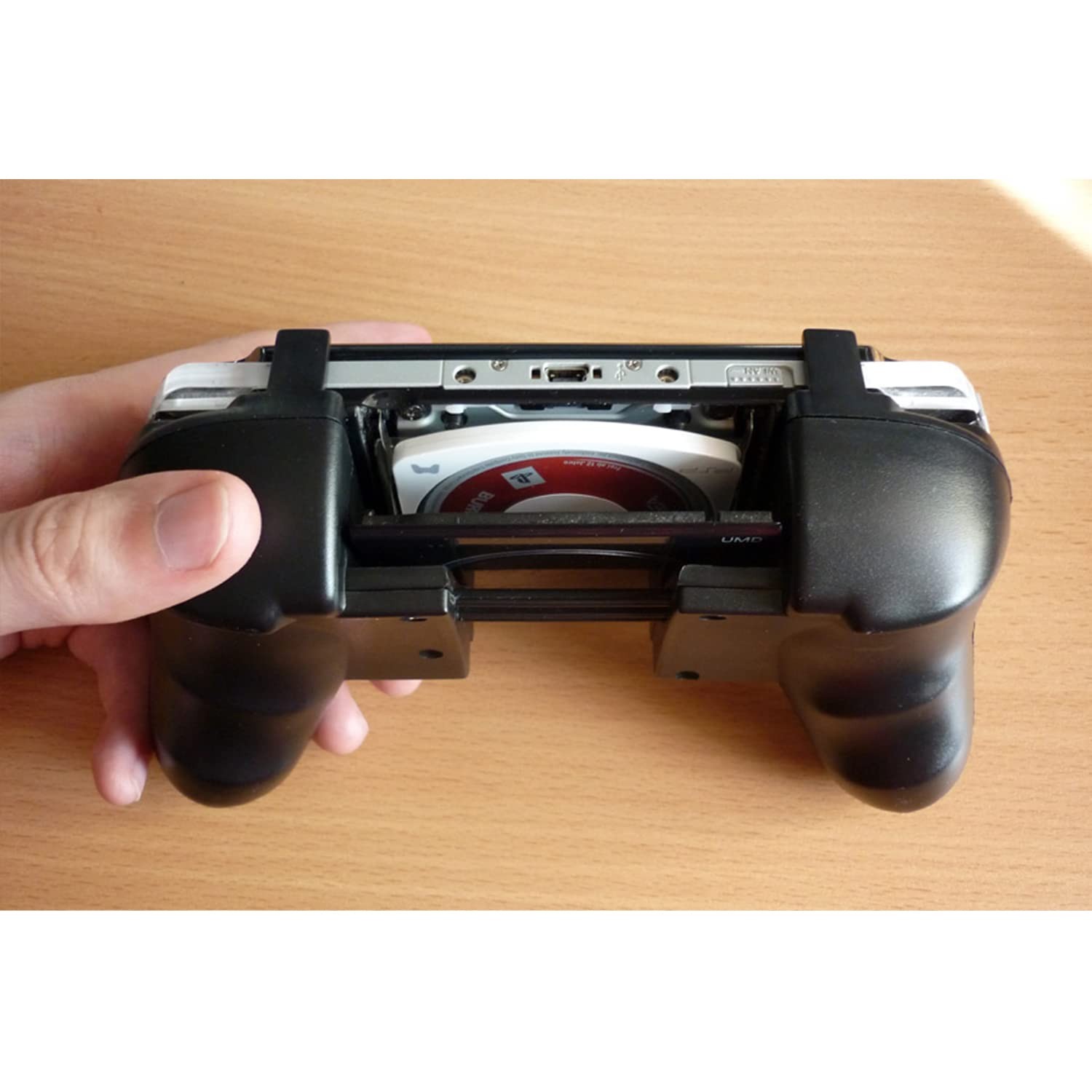 PSP Flexible Console Grip Handle Attachment Compact Dualsense Keyboard, Black