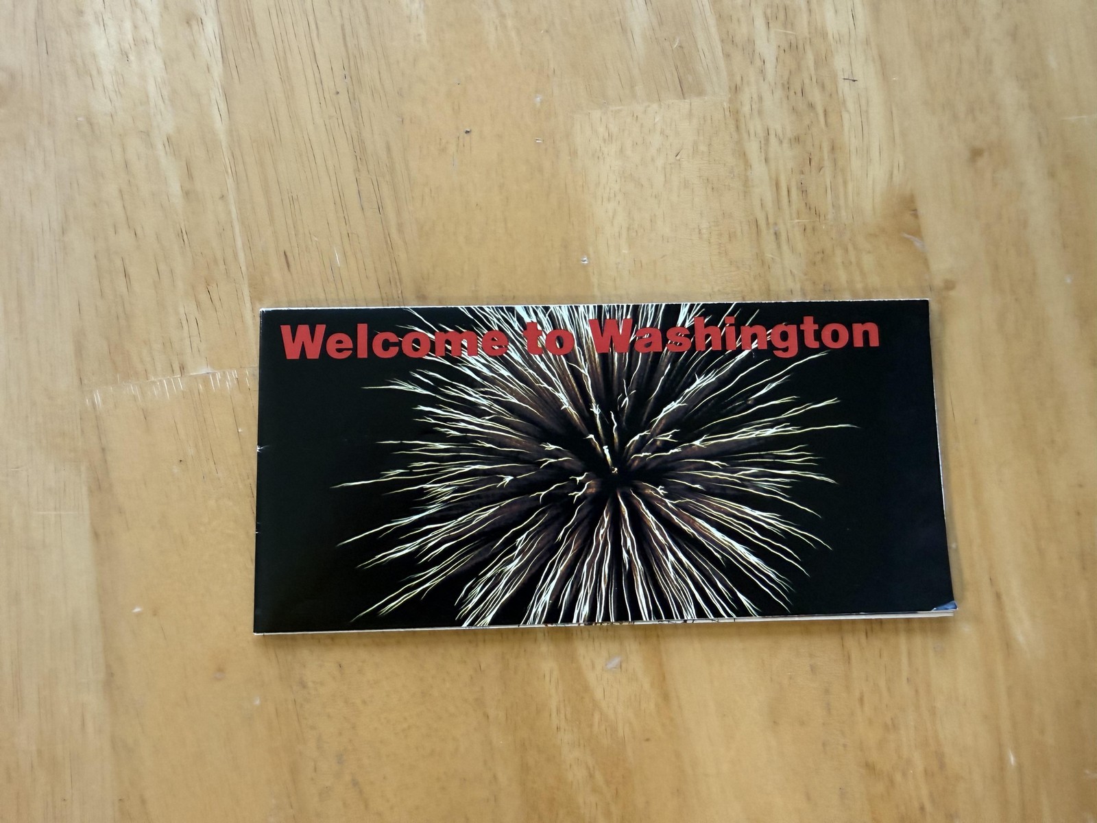 Vintage Welcome To Washington DC City Map Travel Guide Folded Brochure USA