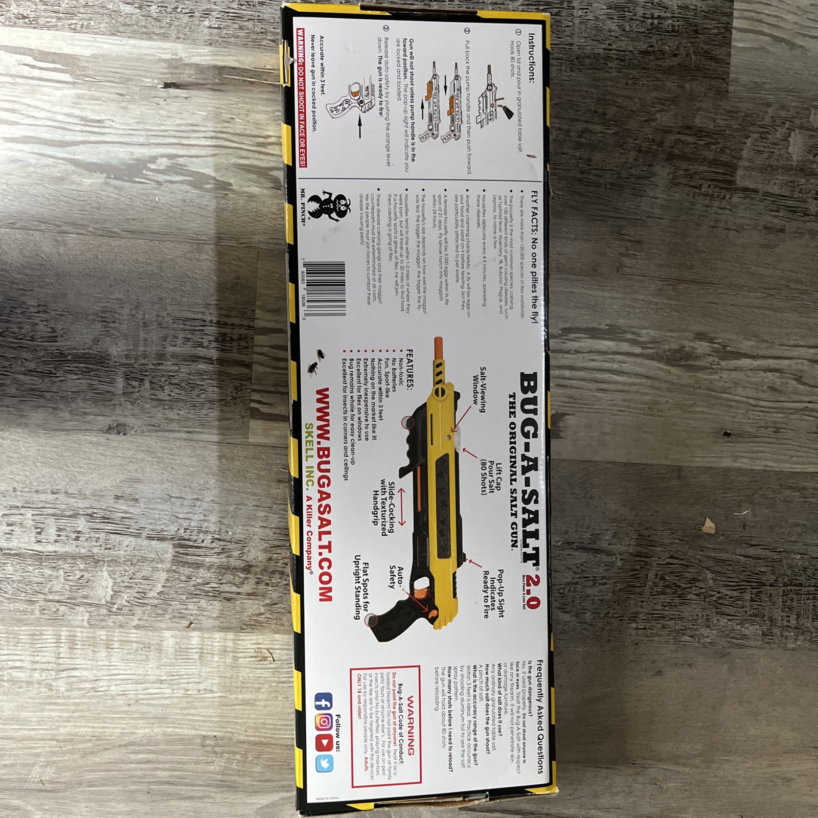BUG-A-SALT 2.0 Authentic Salt Gun Insect Control- New In Box