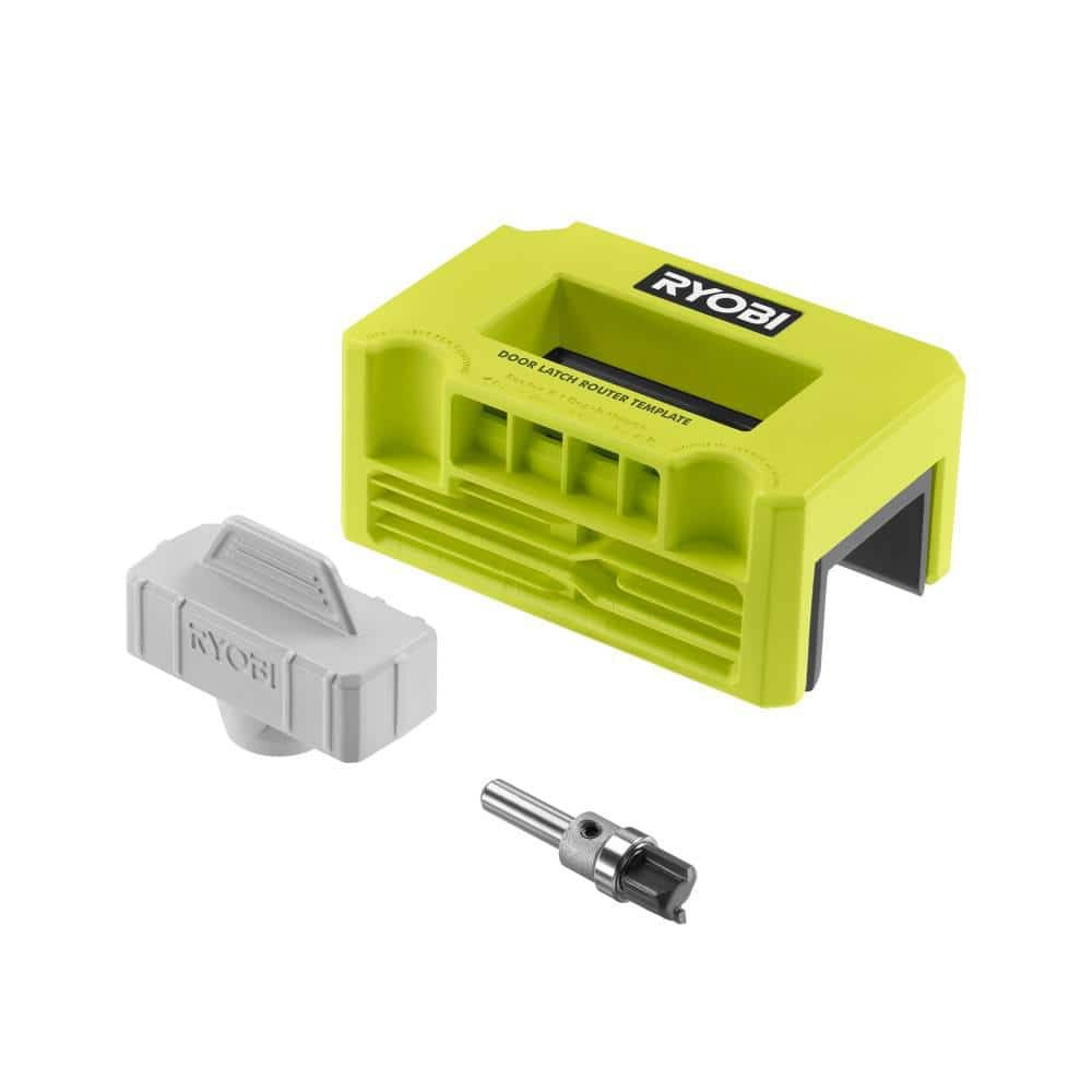 RYOBI Door Installation Kit - Router Template, Latch Locator, and Router Bit