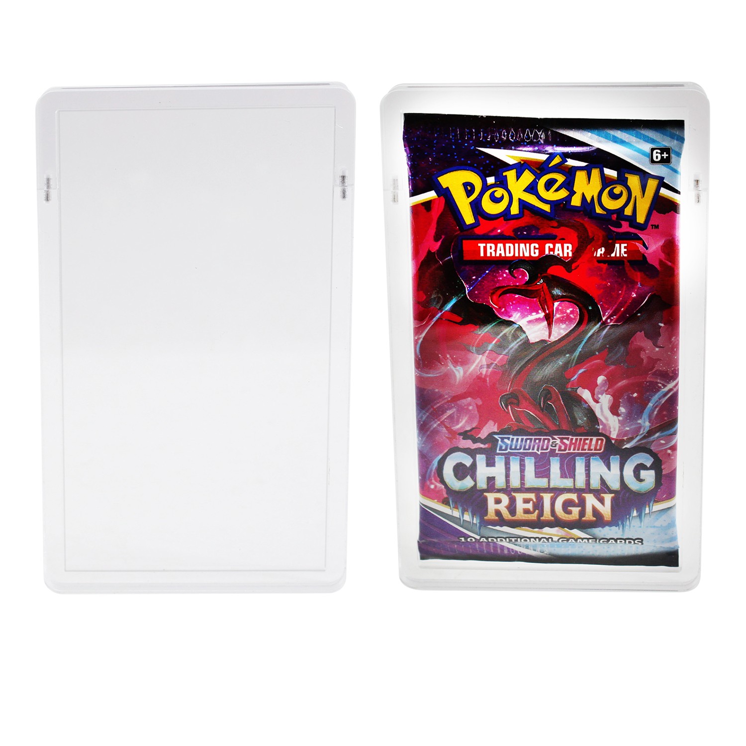 Pokemon Booster Pack Acrylic Case Holder for Magic, Yu-Gi-Oh With Magnetic Top