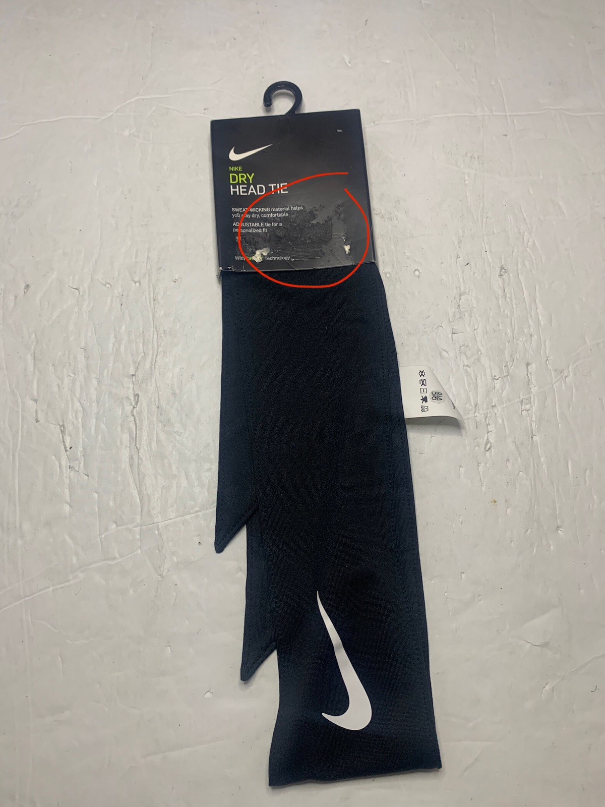 Nike Dry Head Tie - Adjustable For Personal Fit. **See Pics for Package Damage**
