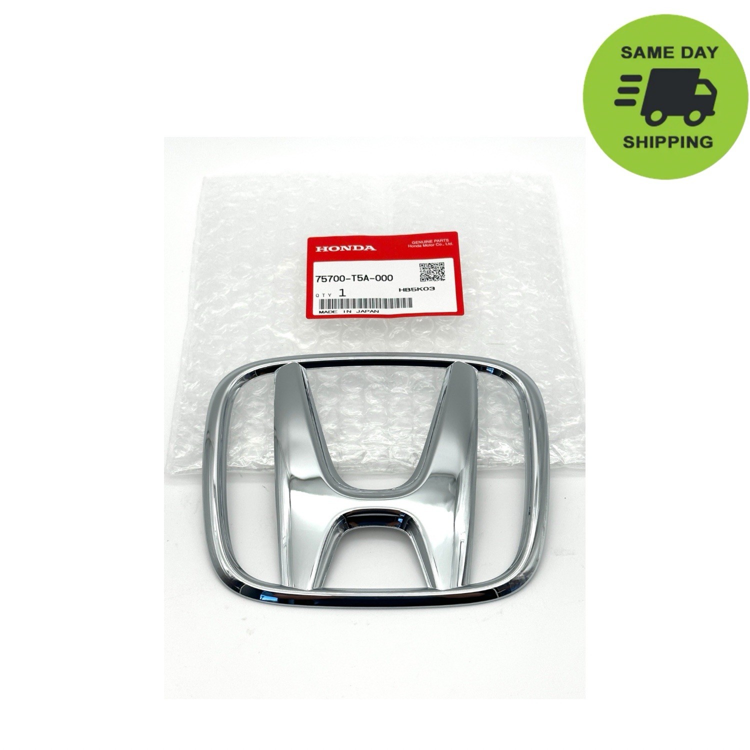 Genuine Honda Front Bonnet Badge Grille Chrome Emblem Fit HR-V 75700-T5A-000 OEM