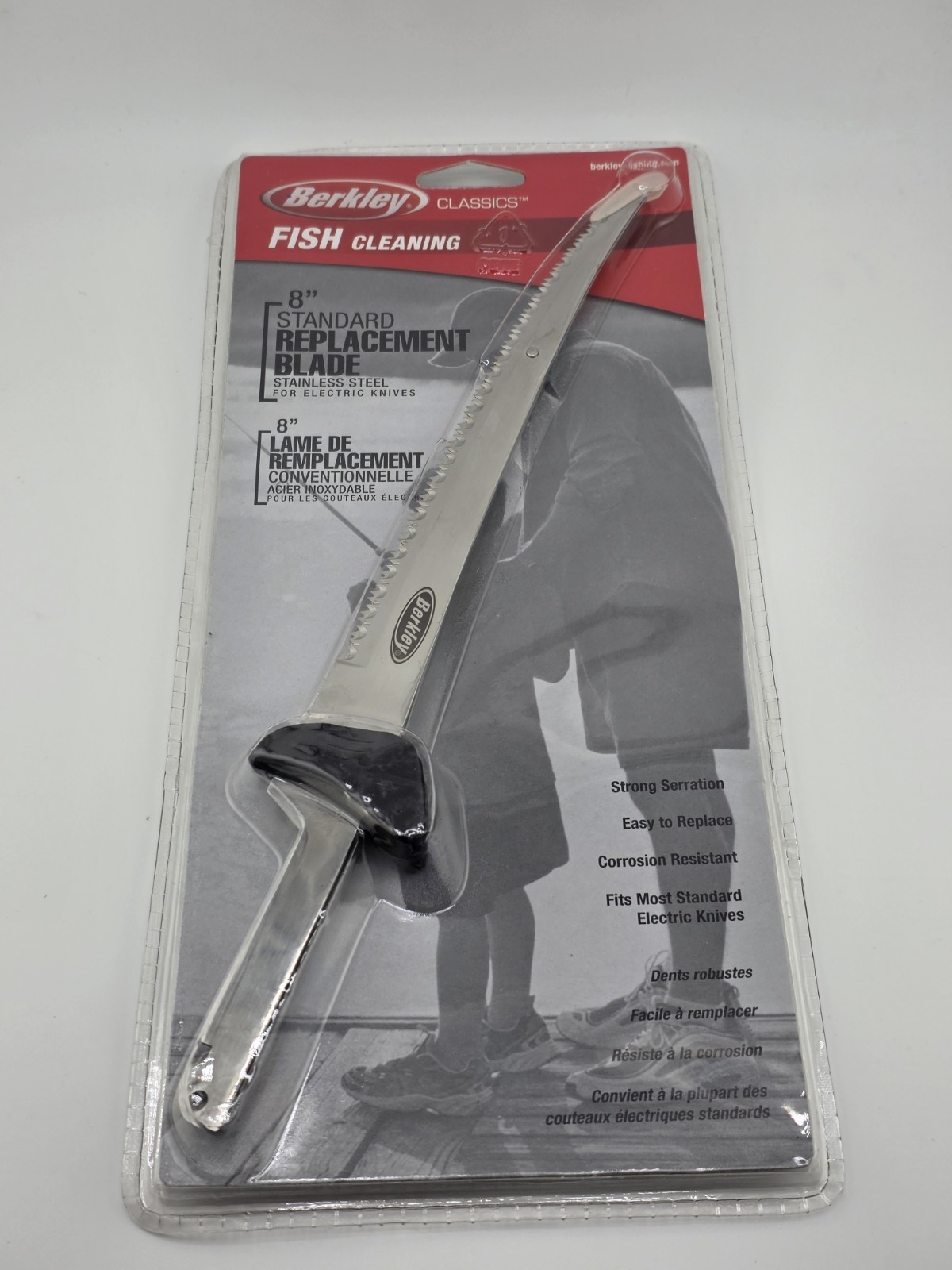 BERKLEY ELECTRIC FILLET KNIFE 8" STANDARD REPLACEMENT BLADE STAINLESS ( NEW )