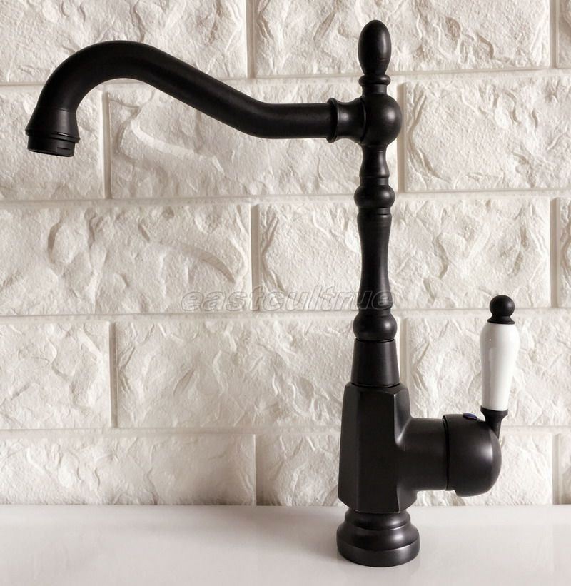 Kitchen Wet Bar Bathroom Basin Sink Faucet Oil Rubbed Bronze Single Hole enf387