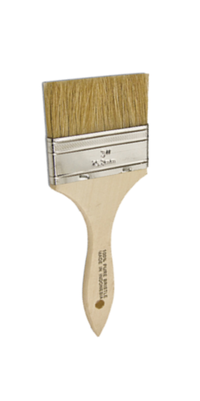 Wooden Handle 3inch Bristle Chalk Oil Paint Painting Wax Brush Artist Dust Brush