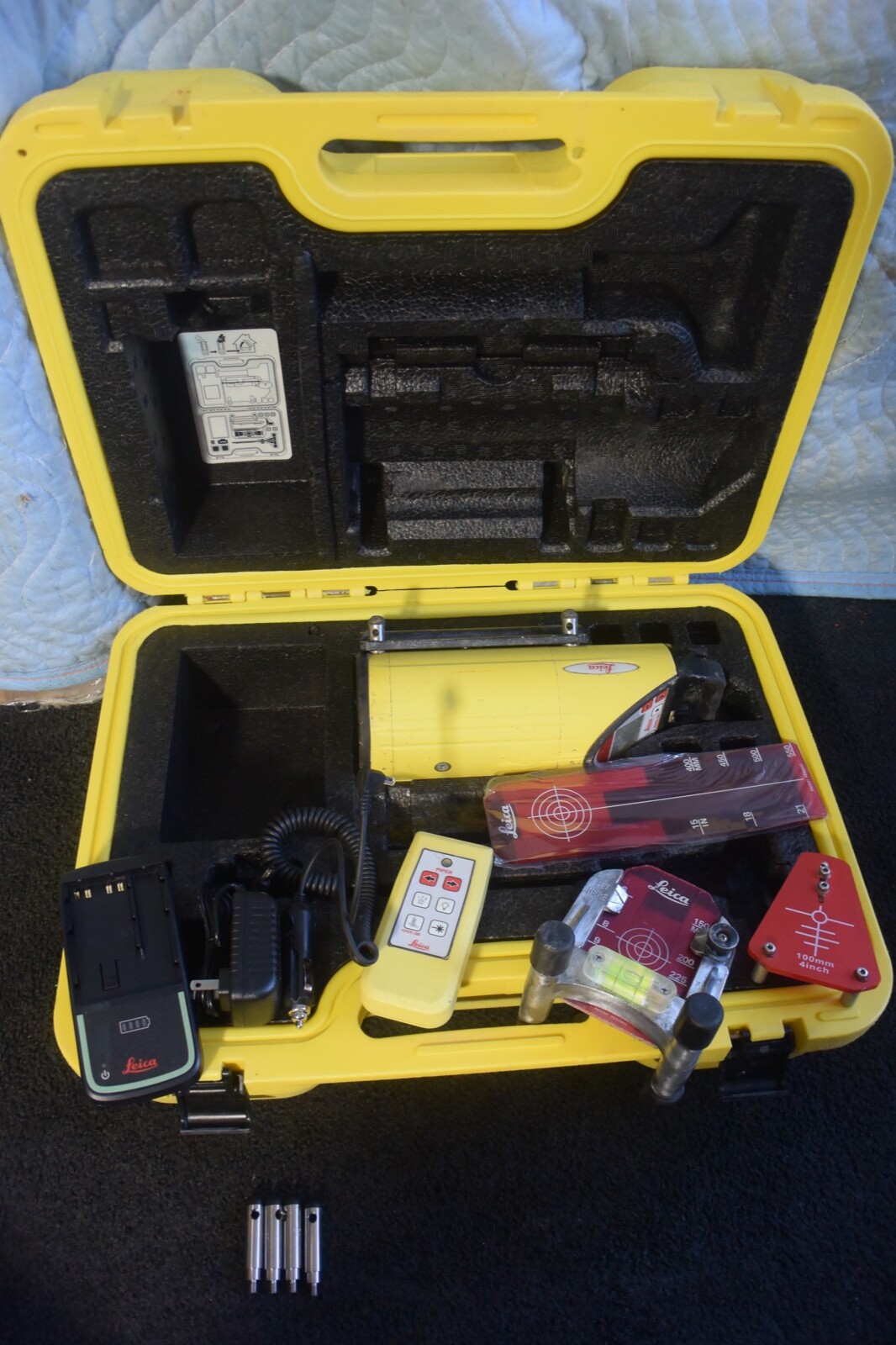 Leica Model Piper 100 Red Beam Straight Pipe Laser