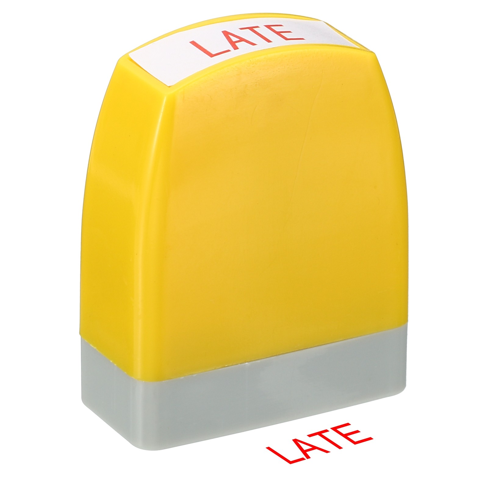 Late Notice Stamp, Office Stamp Pre Inked Stamp, Yellow